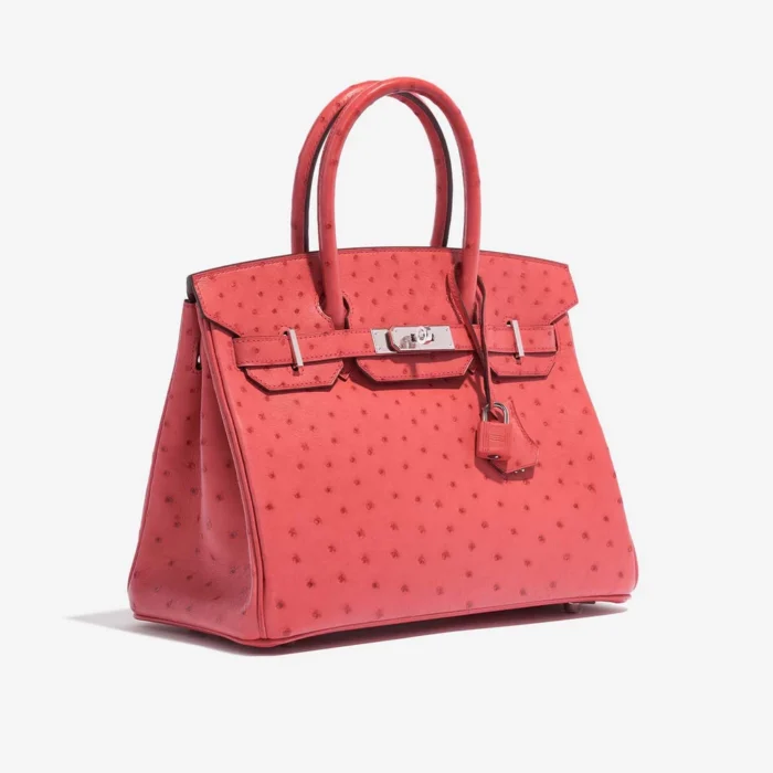 Mirror Quality Hermès Replicas Birkin 30 Ostrich Bougainvillier PHW - DLF - Image 4