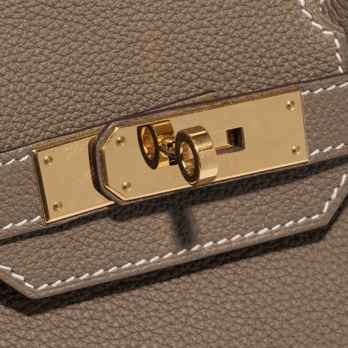 Mirror Quality Hermès Replicas Birkin 30 Togo Etoupe GHW - DLF - Image 7