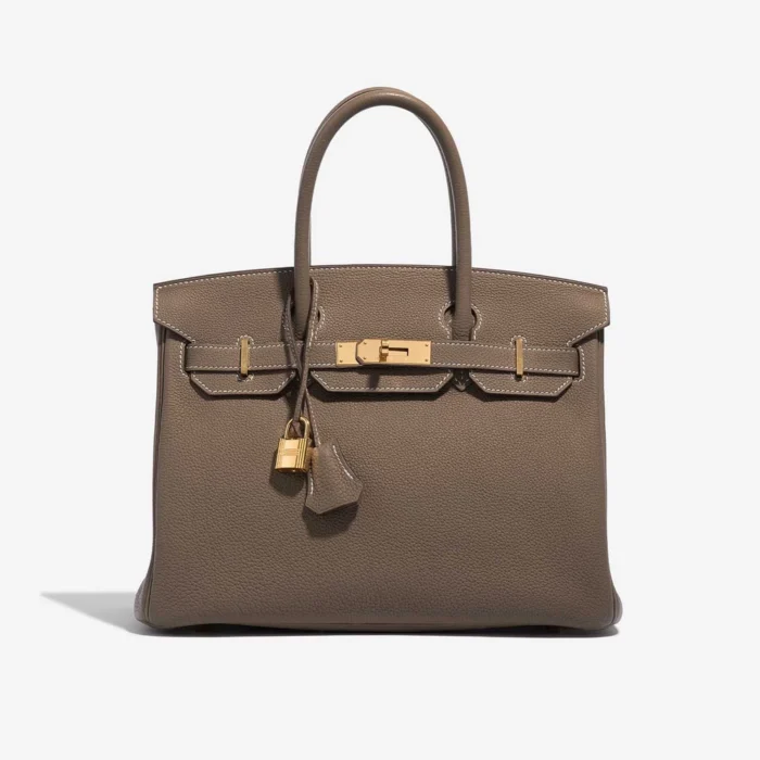 Mirror Quality Hermès Replicas Birkin 30 Togo Etoupe GHW – DLF