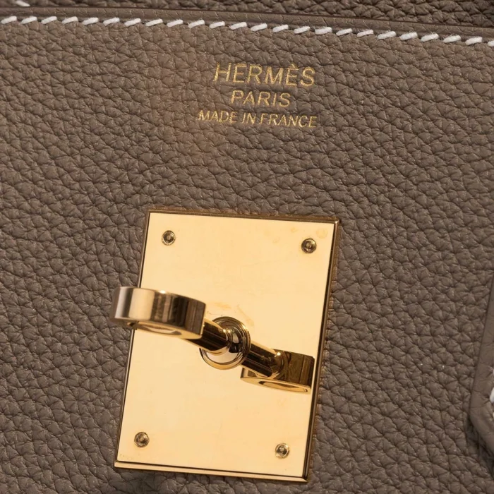 Mirror Quality Hermès Replicas Birkin 30 Togo Etoupe GHW - DLF - Image 6