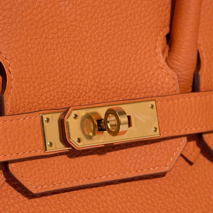 Mirror Quality Hermès Replicas Birkin 30 Togo Orange GHW - DLF - Image 7