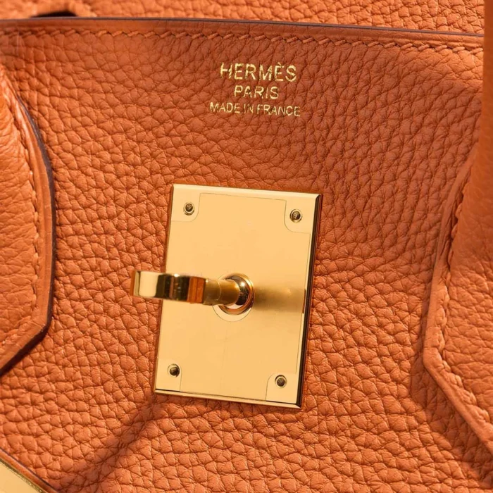 Mirror Quality Hermès Replicas Birkin 30 Togo Orange GHW - DLF - Image 6