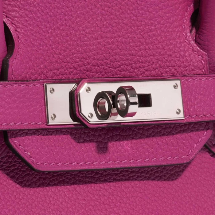 Mirror Quality Hermès Replicas Birkin 30 Togo Rose Pourpre PHW - DLF - Image 7