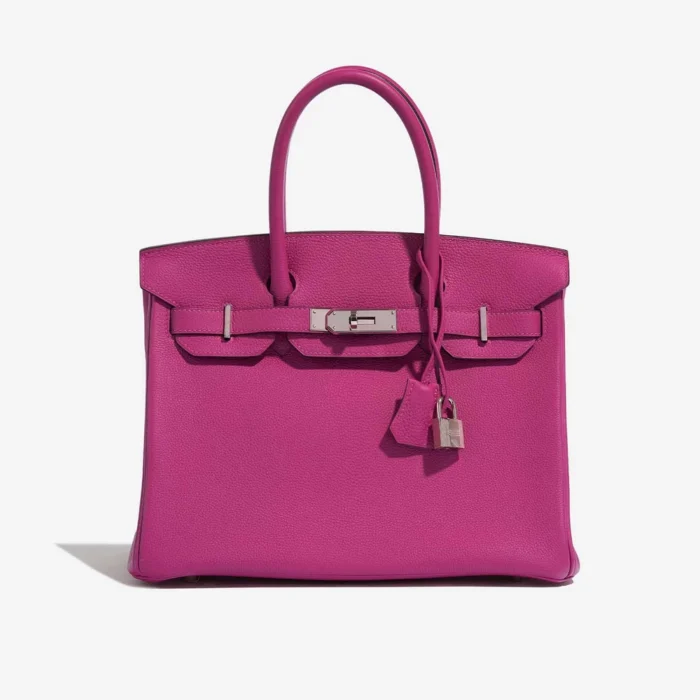 Mirror Quality Hermès Replicas Birkin 30 Togo Rose Pourpre PHW