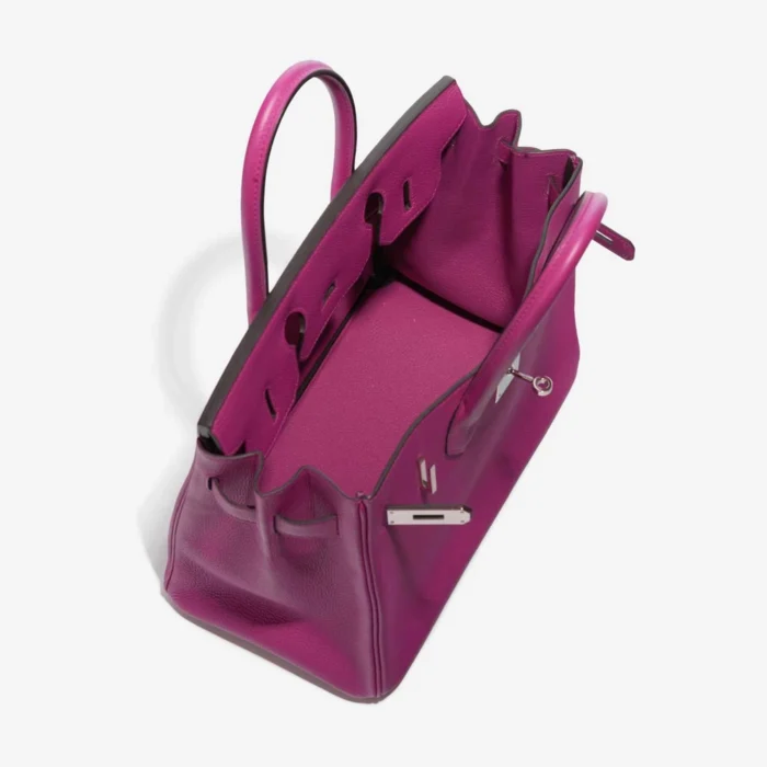 Mirror Quality Hermès Replicas Birkin 30 Togo Rose Pourpre PHW - DLF - Image 5