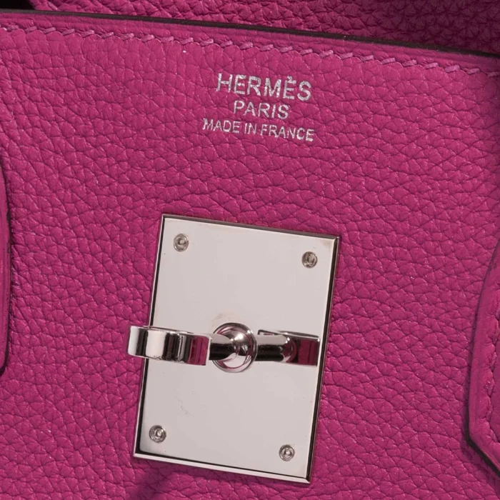Mirror Quality Hermès Replicas Birkin 30 Togo Rose Pourpre PHW - DLF - Image 6