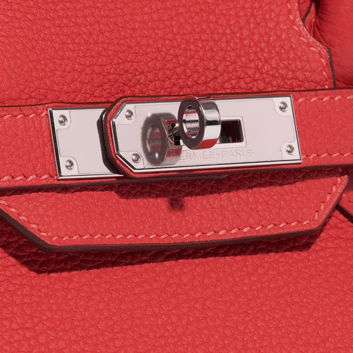 Mirror Quality Hermès Replicas Birkin 30 Togo Rouge Piment PHW - DLF - Image 7