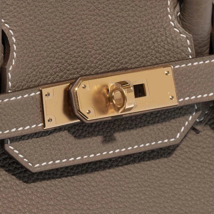 Mirror Quality Hermès Replicas Birkin 30 Togo Etoupe GHW - DLF - Image 5