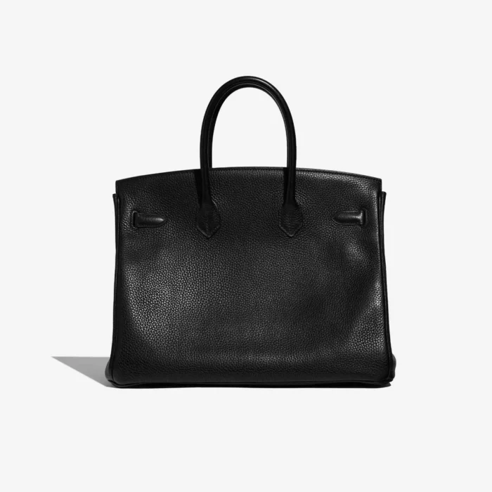 Mirror Quality Hermès Replicas Birkin 35 Clemence Black GHW - DLF - Image 2