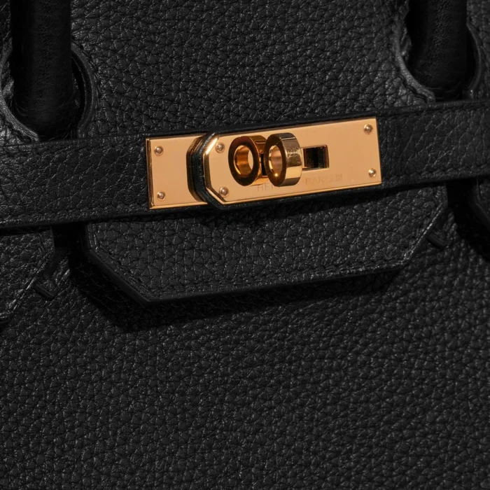 Mirror Quality Hermès Replicas Birkin 35 Clemence Black GHW - DLF - Image 7
