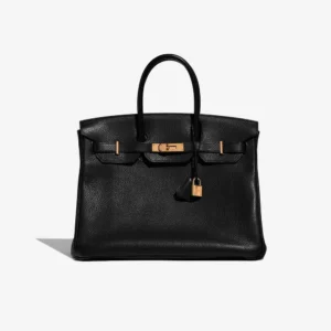 Mirror Quality Hermès Replicas Birkin 35 Clemence Black GHW | DLF