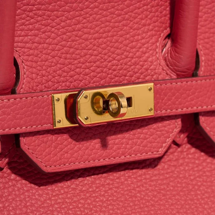 Mirror Quality Hermès Replicas Birkin 35 Clemence Bougainvillier GHW - DLF - Image 7