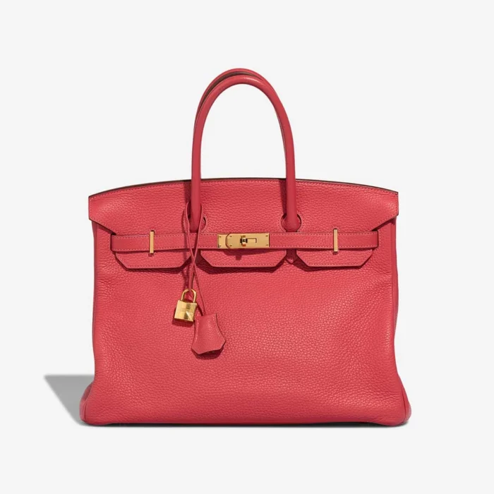 Mirror Quality Hermès Replicas Birkin 35 Clemence Bougainvillier GHW - DLF