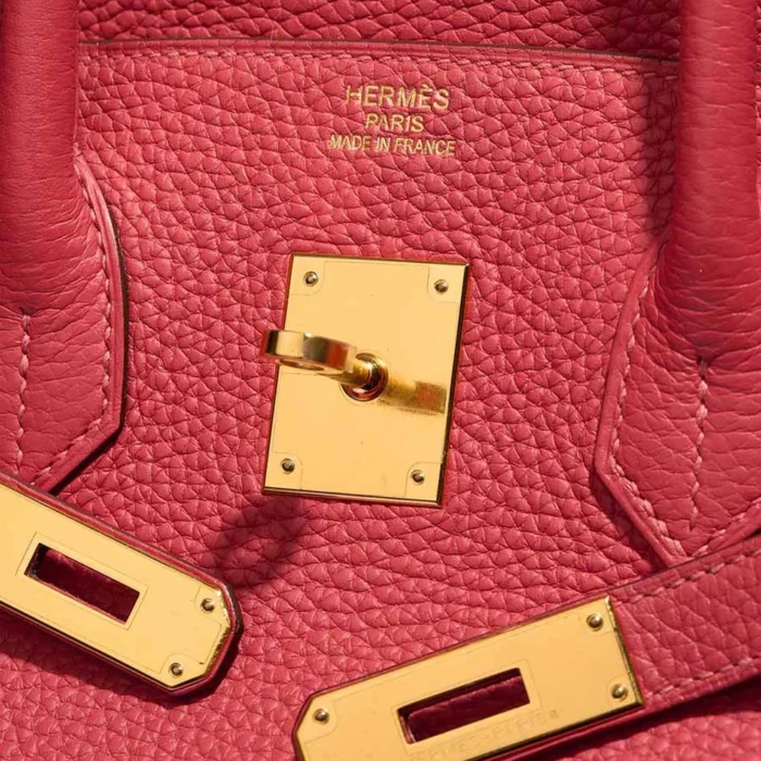 Mirror Quality Hermès Replicas Birkin 35 Clemence Bougainvillier GHW - DLF - Image 6