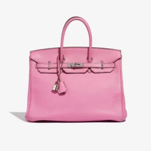 Mirror Quality Hermès Replica Birkin 35 Clemence Bubblegum PHW | DLF
