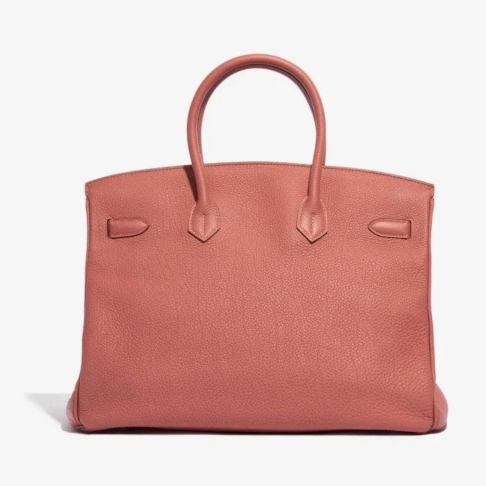 Mirror Quality Hermès Replicas Birkin 35 Clemence Rose Tea PHW - DLF - Image 2