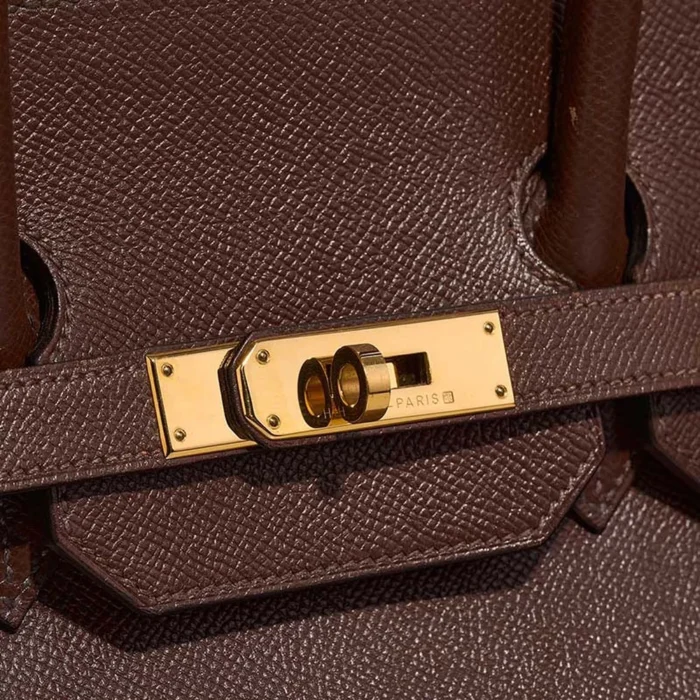 Mirror Quality Hermès Replicas Birkin 35 Courchevel Havane GHW - DLF - Image 7