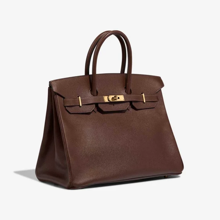 Mirror Quality Hermès Replicas Birkin 35 Courchevel Havane GHW - DLF - Image 4