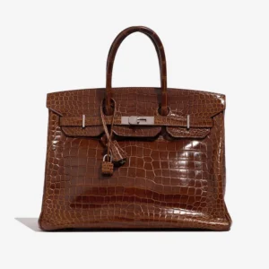 Mirror Quality Hermès Replicas Birkin 35 Porosus Crocodile