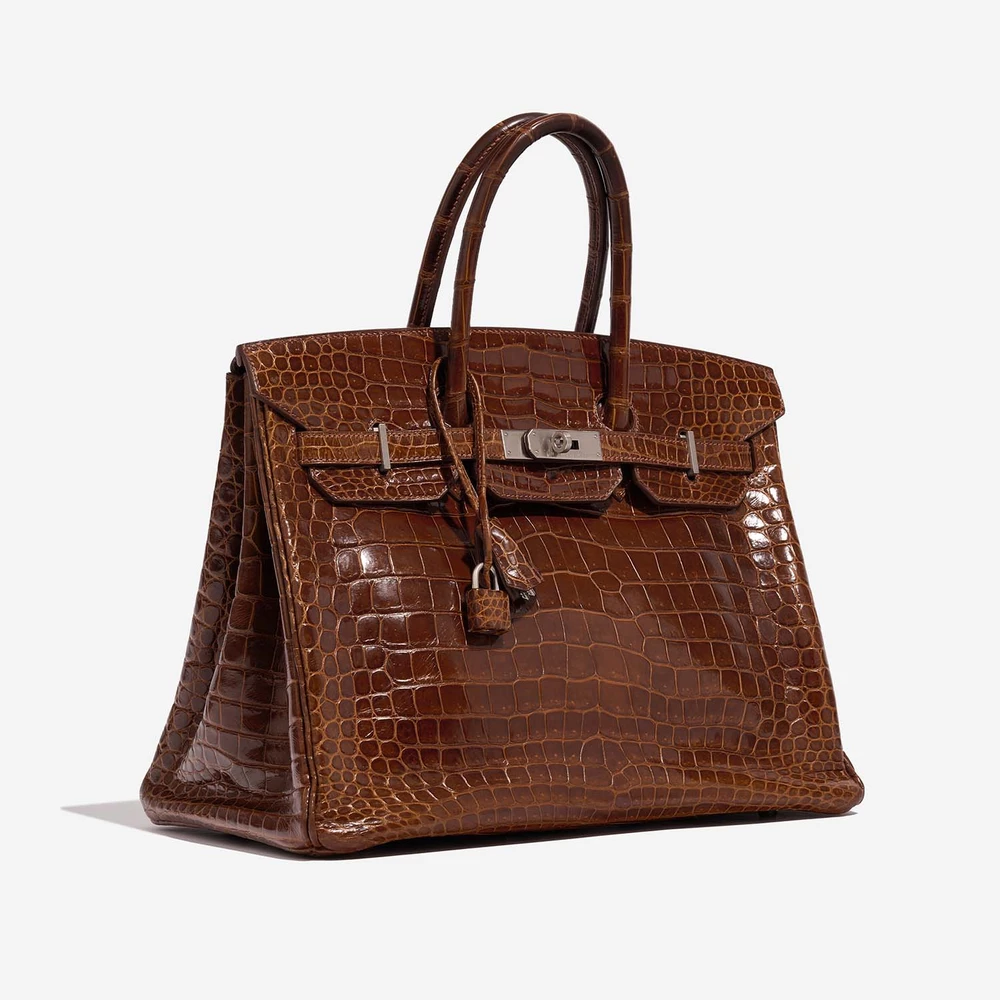 Mirror Quality Hermès Replicas Birkin 35 Porosus Crocodile Etrusque PHW - DLF - Image 4