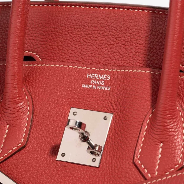 Mirror Quality Hermès Replicas Birkin 35 Retourne Togo Sanguine PHW - DLF - Image 5