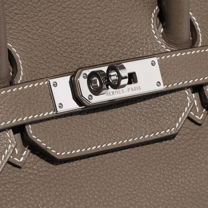 Mirror Quality Hermès Replicas Birkin 35 Togo Etoupe PHW - DLF - Image 7