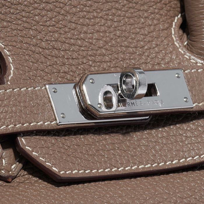 Mirror Quality Hermès Replicas Birkin 35 Togo Etoupe PHW - DLF - Image 7