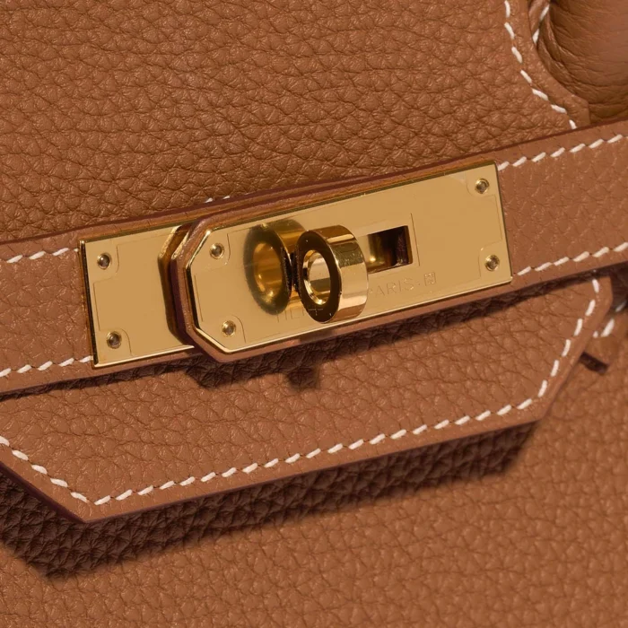 Mirror Quality Hermès Replicas Birkin 35 Togo Gold GHW - DLF - Image 6