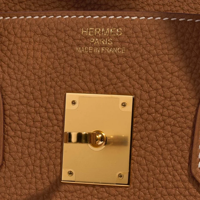 Mirror Quality Hermès Replicas Birkin 35 Togo Gold GHW - DLF - Image 5