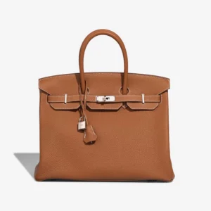 Mirror Quality Hermès Replicas Birkin 35 Togo Gold PHW - DLF