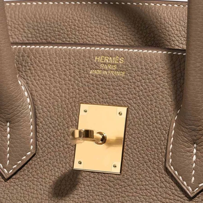 Mirror Quality Hermès Replicas Birkin 35 Togo Gris Tourterelle GHW - DLF - Image 6
