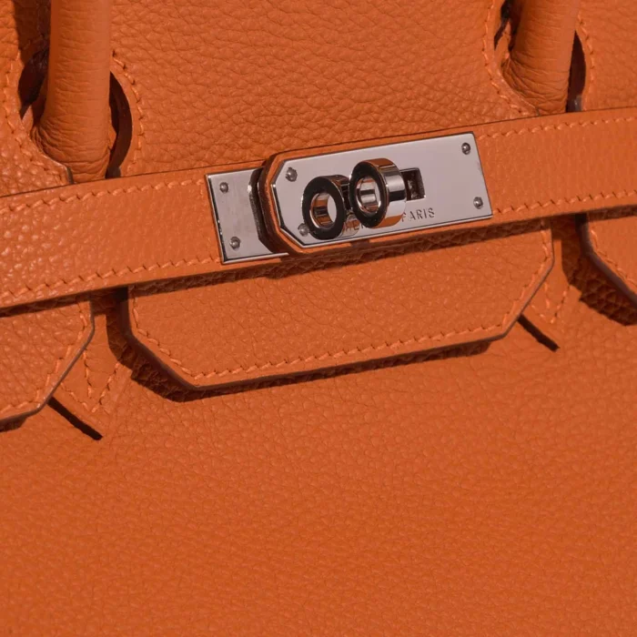 Mirror Quality Hermès Replicas Birkin 35 Togo Orange PHW - DLF - Image 6