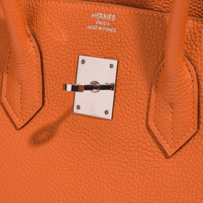 Mirror Quality Hermès Replicas Birkin 35 Togo Orange PHW - DLF - Image 5