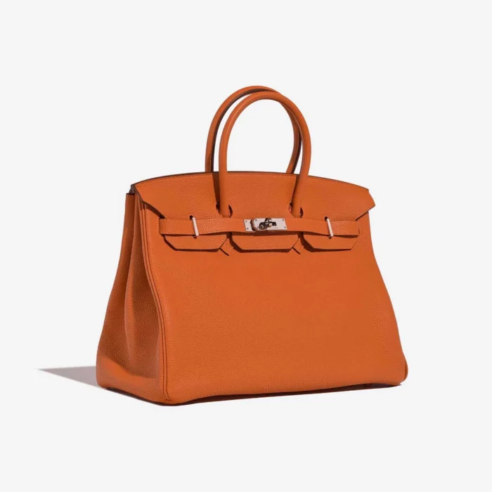 Mirror Quality Hermès Replicas Birkin 35 Togo Orange PHW - DLF - Image 4