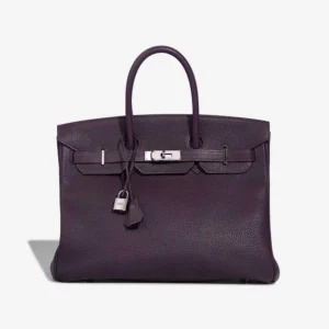 Mirror Quality Hermès Replicas Birkin 35 Togo Raisin PHW - DLF