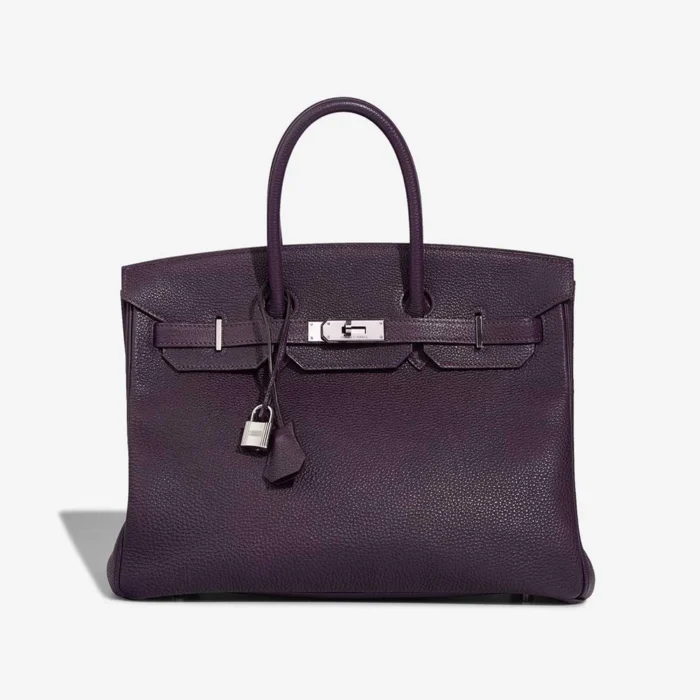 Mirror Quality Hermès Replicas Birkin 35 Togo Raisin PHW - DLF