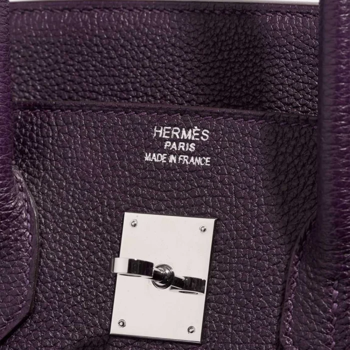 Mirror Quality Hermès Replicas Birkin 35 Togo Raisin PHW - DLF - Image 6