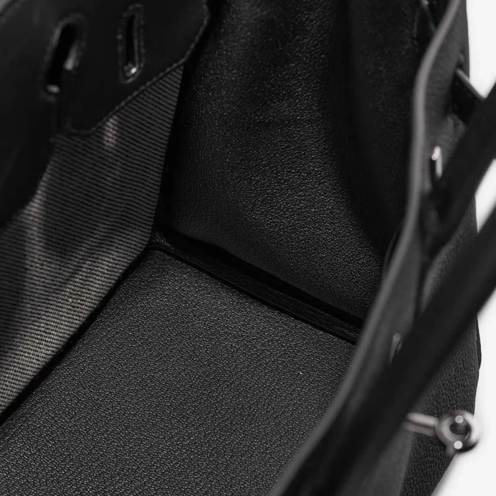 Mirror Quality Hermès Replicas Birkin 3in1 30 Togo/Toile H/Swift Black/Ecru PHW - DLF - Image 5