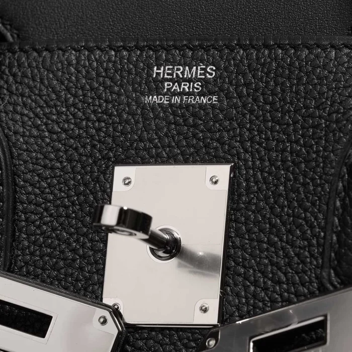 Mirror Quality Hermès Replicas Birkin 3in1 30 Togo/Toile H/Swift Black/Ecru PHW - DLF - Image 6