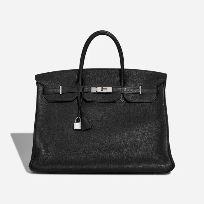 Mirror Quality Hermès Replicas Birkin 40 Togo Black PHW - DLF