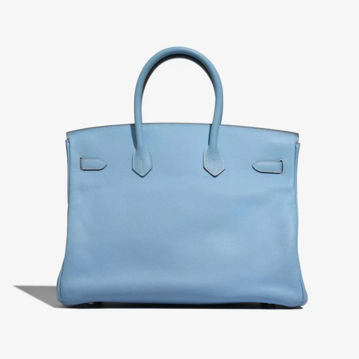 Mirror Quality Hermès Replicas Birkin Candy 35 Epsom Blue Celeste/Blue Mykonos GHW - DLF - Image 2