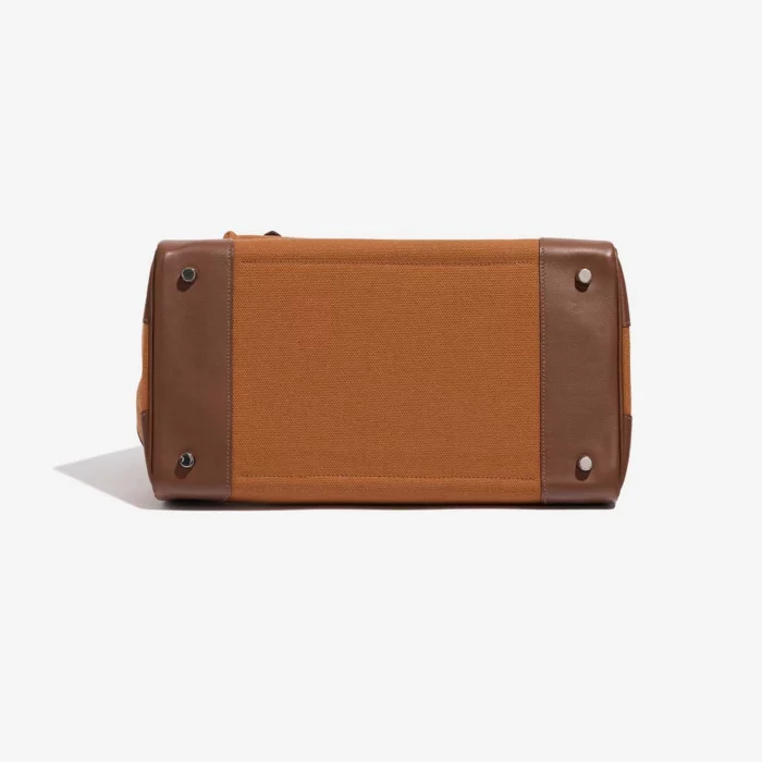 Mirror Quality Hermès Replicas Birkin Cargo 35 Swift/Toile Goeland Marron/Gold PHW - DLF - Image 3