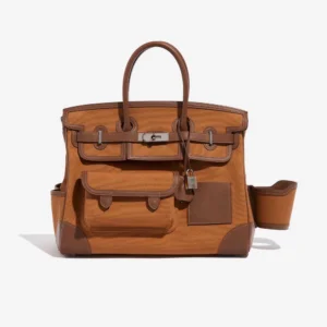 Mirror Quality Hermès Birkin Cargo 35 Swift/Toile Goeland - DLF