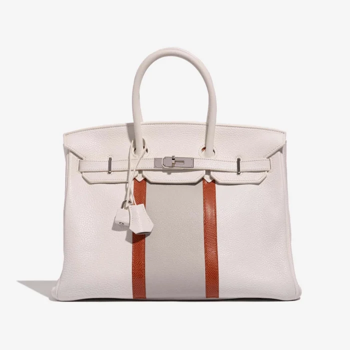 Mirror Quality Hermès Birkin 35 Clemence/Lizard - Direct Luxury