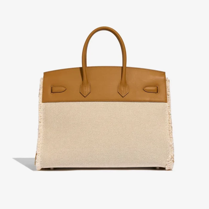 Mirror Quality Hermès Replicas Birkin Fray 35 Swift/Toile Sesame PHW - DLF - Image 2
