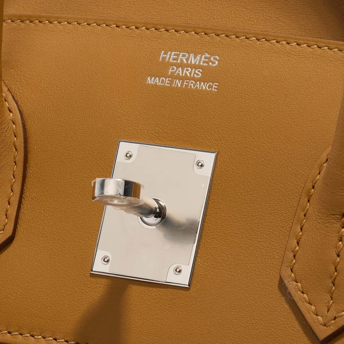 Mirror Quality Hermès Replicas Birkin Fray 35 Swift/Toile Sesame PHW - DLF - Image 6