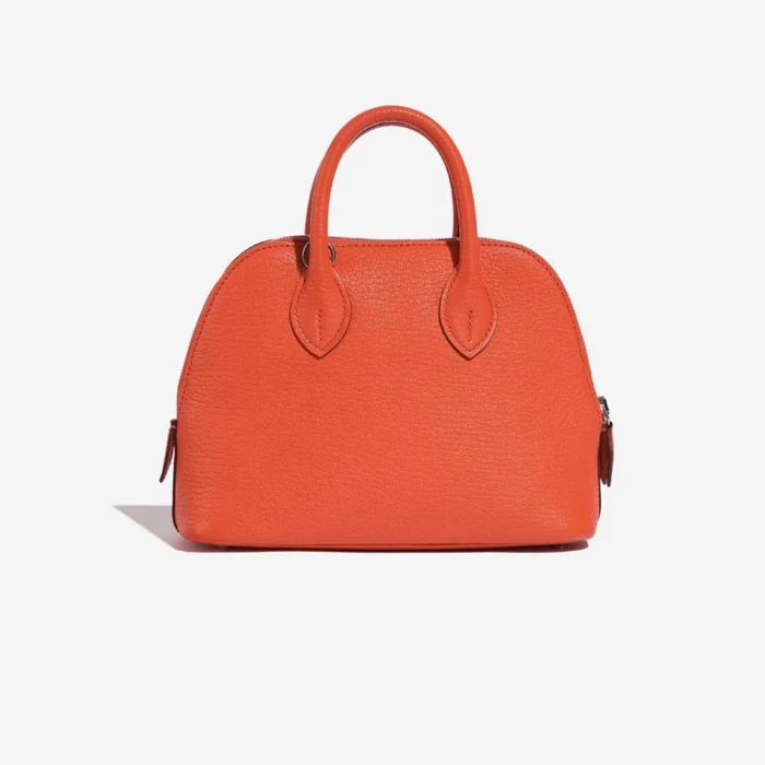 Mirror Quality Hermès Replicas Bolide 20 Mini Chèvre Mysore Orange Poppy PHW - DLF - Image 2