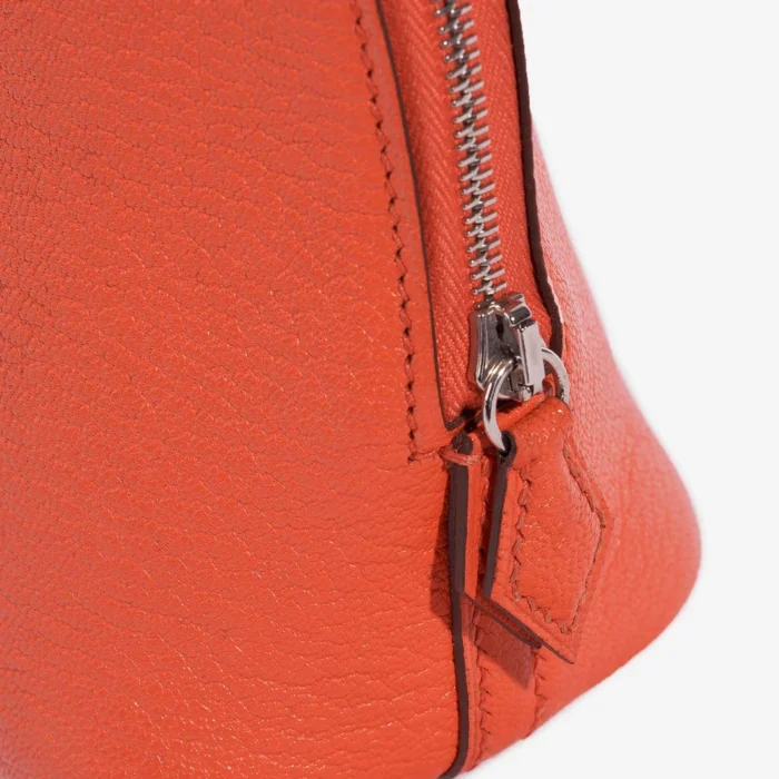 Mirror Quality Hermès Replicas Bolide 20 Mini Chèvre Mysore Orange Poppy PHW - DLF - Image 6