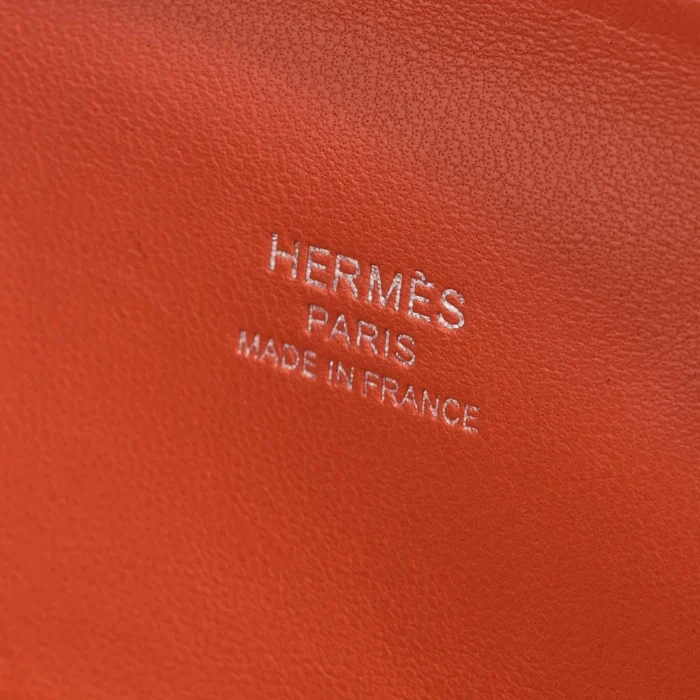 Mirror Quality Hermès Replicas Bolide 20 Mini Chèvre Mysore Orange Poppy PHW - DLF - Image 5