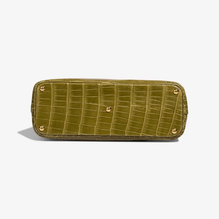 Mirror Quality Hermès Replicas Bolide 27 Porosus Crocodile Vert Anis GHW - DLF - Image 4